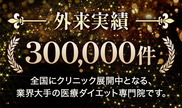 外来実績 300,000件